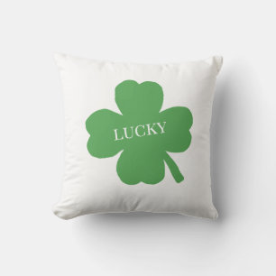 Lucky Kleeblatt Irish Green Painting Kissen