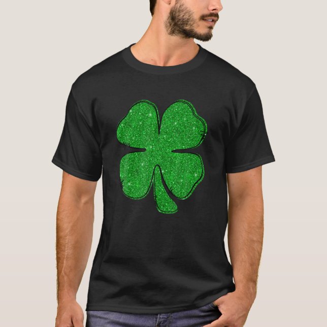 Lucky Kleeblatt Irish Women Men St Patrick's Day T-Shirt (Vorderseite)