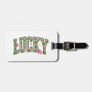 Lucky Kleeblatt Letting Design Gepäckanhänger