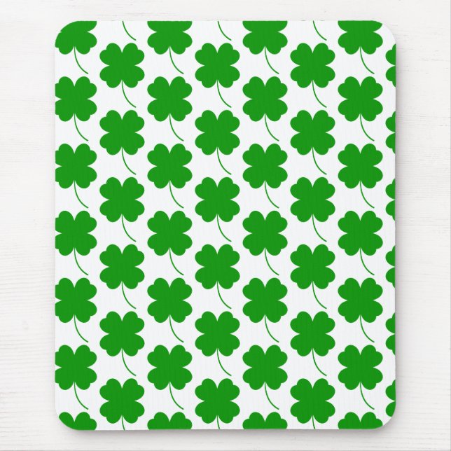 Lucky Kleeblatt Printed St.Patrick's Mousepad (Vorne)