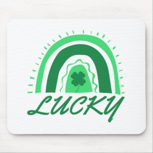 Lucky Kleeblatt Rainbow Mousepad