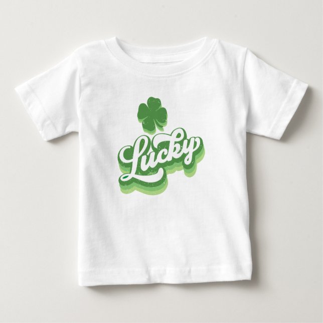 Lucky Kleeblatt St Patrick's Day Irish Baby T-shirt (Vorderseite)