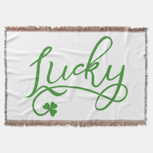 Lucky Kleeblatt St Patricks Day Irish Decke