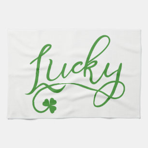 Lucky Kleeblatt St Patricks Day Irish Küchentuch
