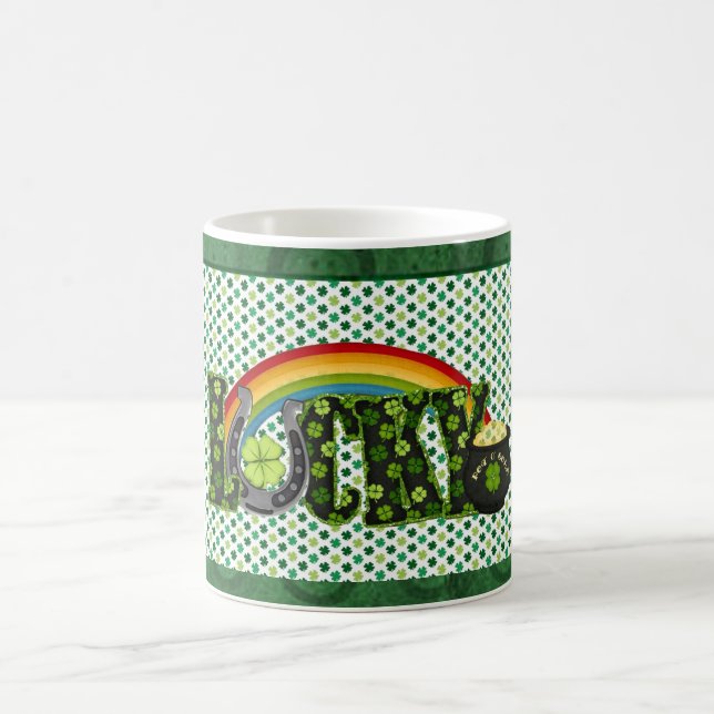 Lucky Kleeblatt St Patricks Day Kaffee Tasse (Mittel)