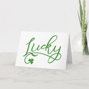 Lucky Kleeblatt St Patricks Day Karte