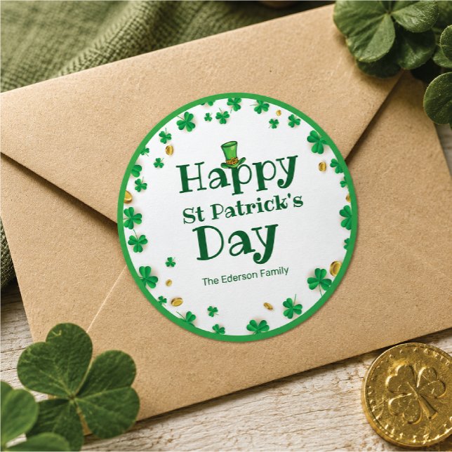 Lucky Kleeblatt St. Patrick's Day Stickers (Von Creator hochgeladen)