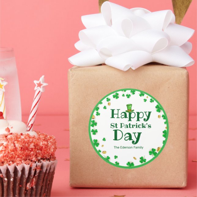 Lucky Kleeblatt St. Patrick's Day Stickers (Party)