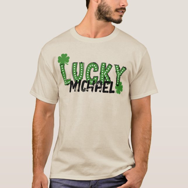 Lucky Kleeblatt St Patrick's Day T - Shirt (Vorderseite)