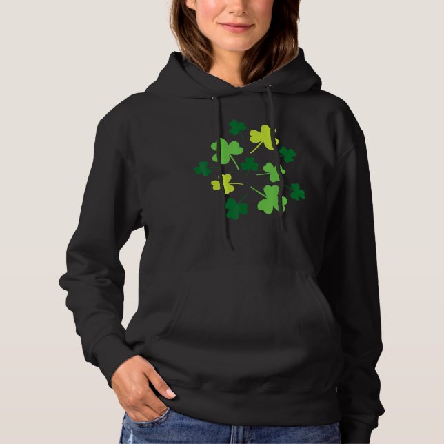 Lucky Kleeblatts St. Patricks Day Hoodie (Vorderseite)
