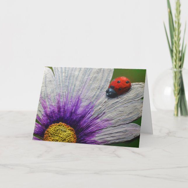 Lucky Lady Greeting Card von Artist Alison Galvan Karte (Vorderseite)