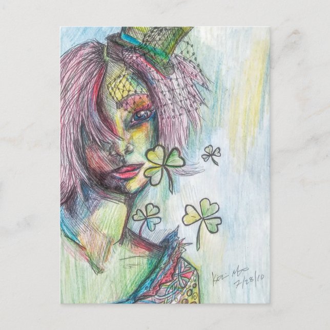 Lucky Lady Postkarte (Vorderseite)