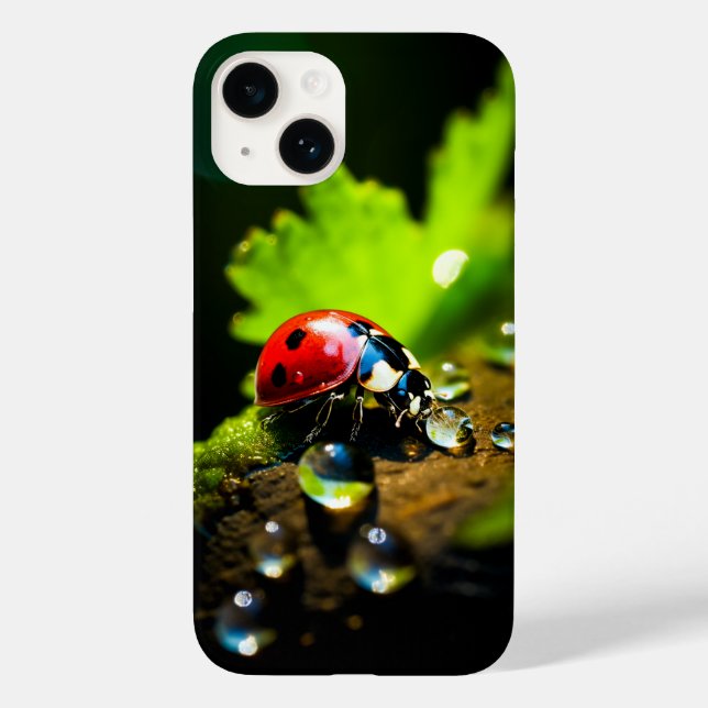 Lucky Ladybird Beetle am Leaf Case-Mate iPhone Hülle (Rückseite)