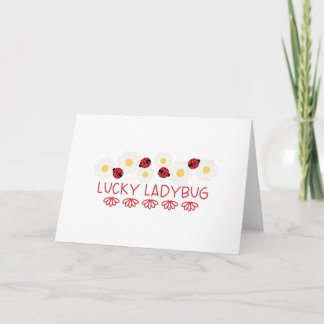 Lucky Ladybug Karte