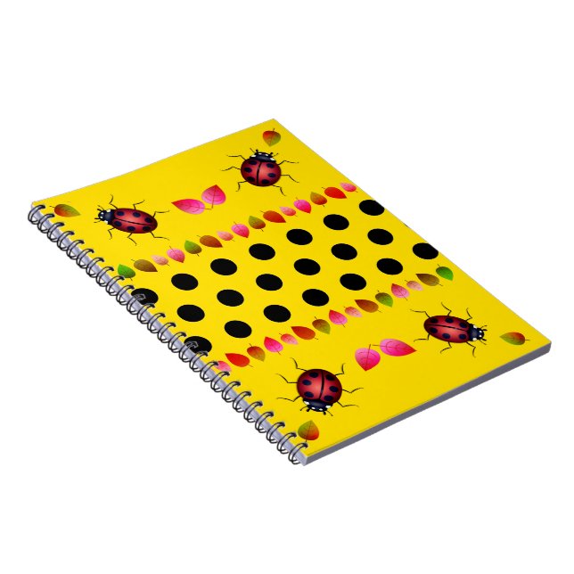 Lucky Ladybugs Notebook Notizblock (Rechte Seite)