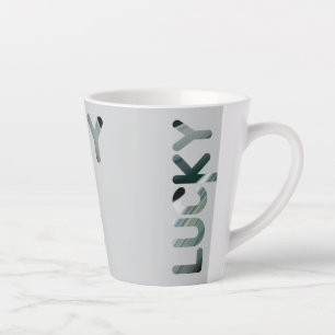 LUCKY Latte Tasse Abstrakter Trend Räume Grün