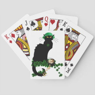 Lucky Le Chat Noir St. Patrick's Day Spielkarten