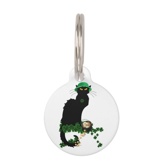 Lucky Le Chat Noir St. Patrick's Day Tiermarke (Vorderseite)