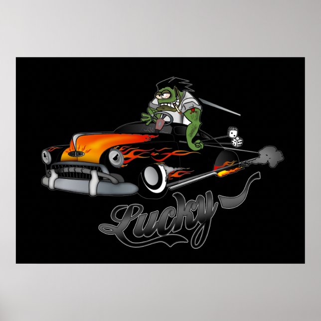 "Lucky" Lead Sled Art Poster (Vorne)