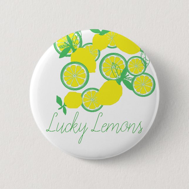 Lucky Lemons Bio Funky Button-Button Button (Vorderseite)