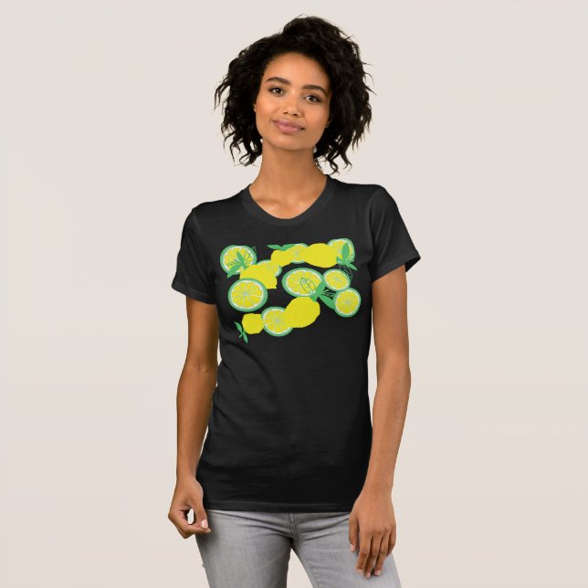 Lucky Lemons Funky T - Shirt Top (Vorne ganz)