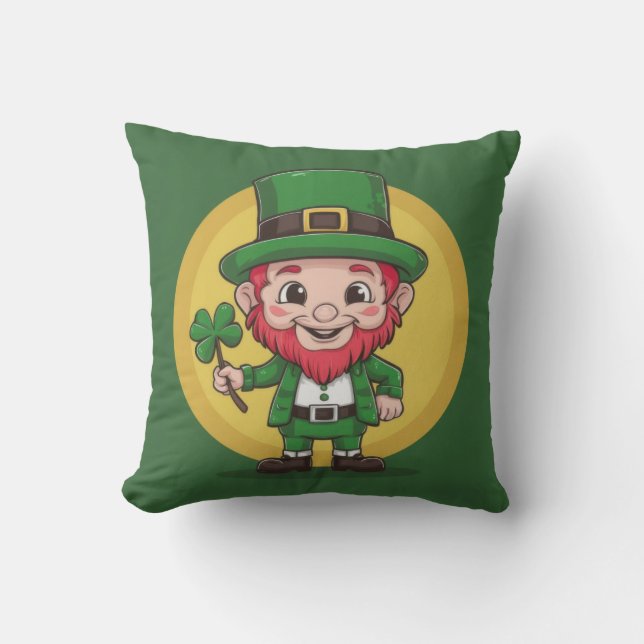 Lucky Leprechaun and Clover Kissen