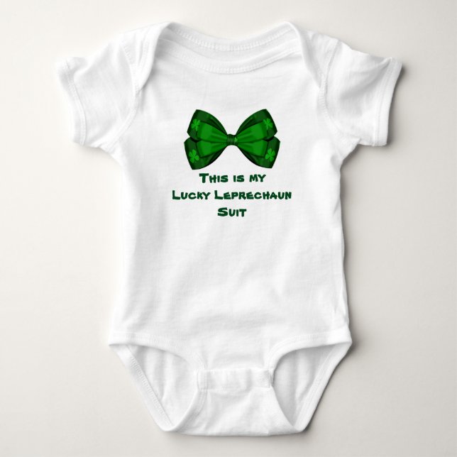 Lucky Leprechaun Baby Strampler (Vorderseite)