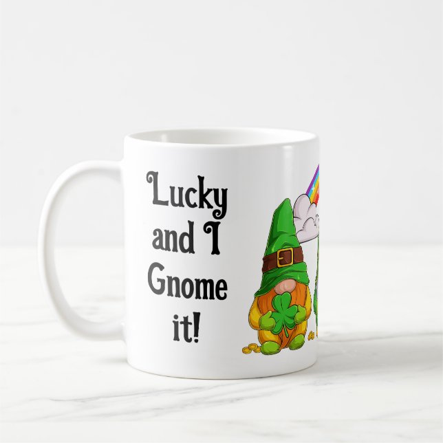 Lucky Leprechaun Gnomes Kaffeetasse (Links)