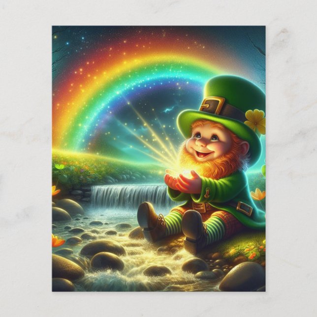 Lucky Leprechaun Gold Rainbow St Patrick's Day Flyer (Vorne)