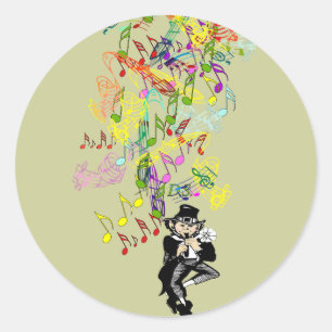 Lucky Leprechaun Runder Aufkleber