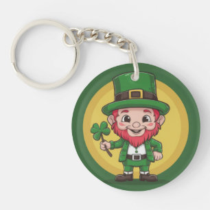Lucky Leprechaun und Klee Schlüsselanhänger