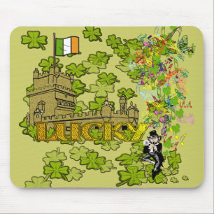 Lucky Leprechaun und seine irische Burg Mousepad