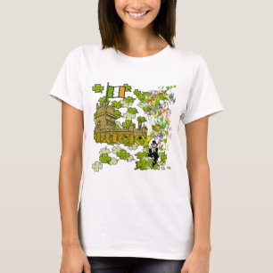 Lucky Leprechaun und seine irische Burg T-Shirt