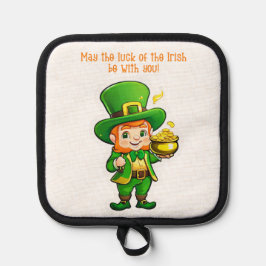 Lucky Leprechauns Schatz Topflappen