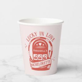 Lucky Liebe Casino Hand Drawn Vegas Bachelorette Pappbecher