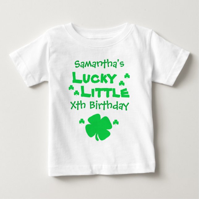 Lucky Little Birthday Baby T-shirt (Vorderseite)