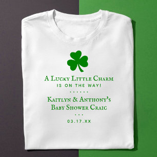 Lucky Little Charm St. Patrick's Day Baby Shower T-Shirt