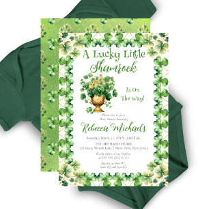 Lucky Little Kleeblatt St. Patrick's Baby Shower Einladung