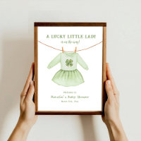 Lucky Little Lady St Patrick's Baby Shower Willkom