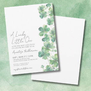 Lucky Little One St. Patrick's Day Baby Shower Einladung