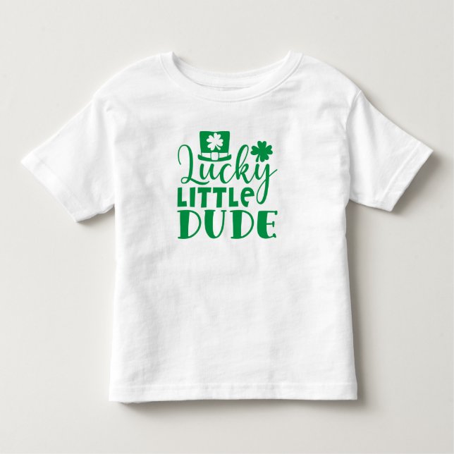 Lucky Little Typ St. Patrick's Day Kleinkind T-shirt (Vorderseite)