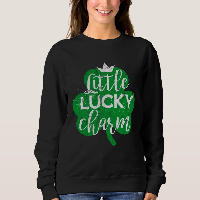 Lucky Luck Cute Irish Ireland St Patricks  Drinkin Sweatshirt (Vorderseite)