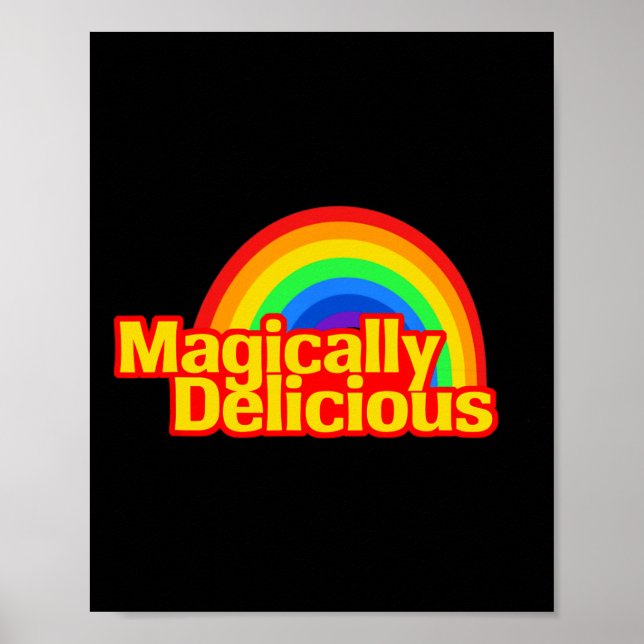 Lucky Magisch Lecker St. Patricks Tag Regenbogen Poster (Vorne)