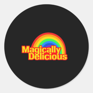 Lucky Magisch Lecker St. Patricks Tag Regenbogen Runder Aufkleber