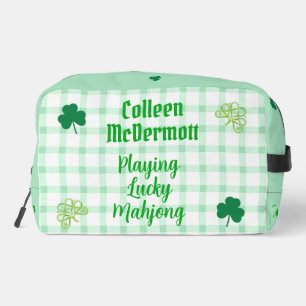Lucky Mahjong Watercolor Shamrock Tile Tasche spie