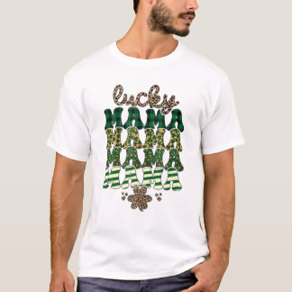 Lucky Mama Letter Funny ST Patrick's Day Tank Top