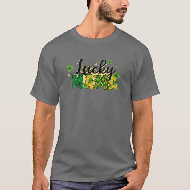 LUCKY MAMA ST. PATRICK's DAY MAMA T-Shirt (Vorderseite)