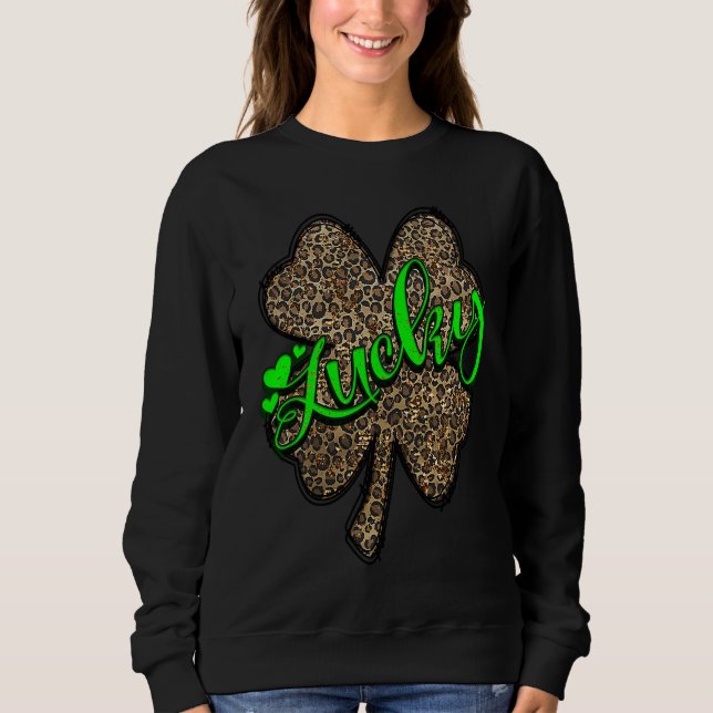 Lucky Mama St Patricks  St Patty's Day Mom Outfit Sweatshirt (Vorderseite)