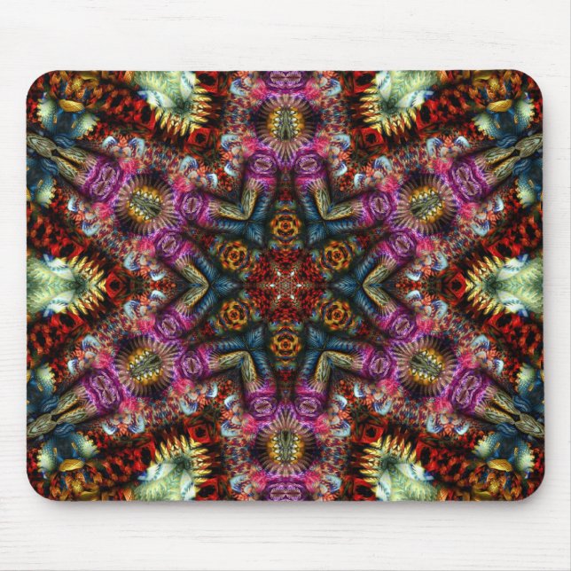 Lucky Mandala Star Mousepad (Vorne)