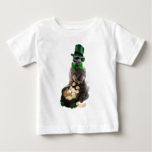 Lucky Meerkat mit Pot Of Gold St. Patrick's Day Baby T-shirt